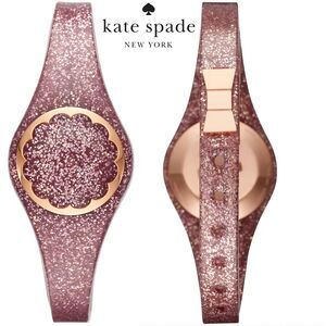 Kate Spade NY Scallop Activity Tracker Pink Glitter Watch Style
